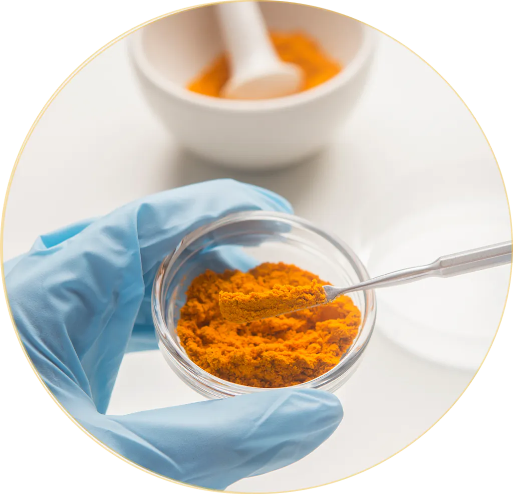 Kurkumina badana w laboratorium