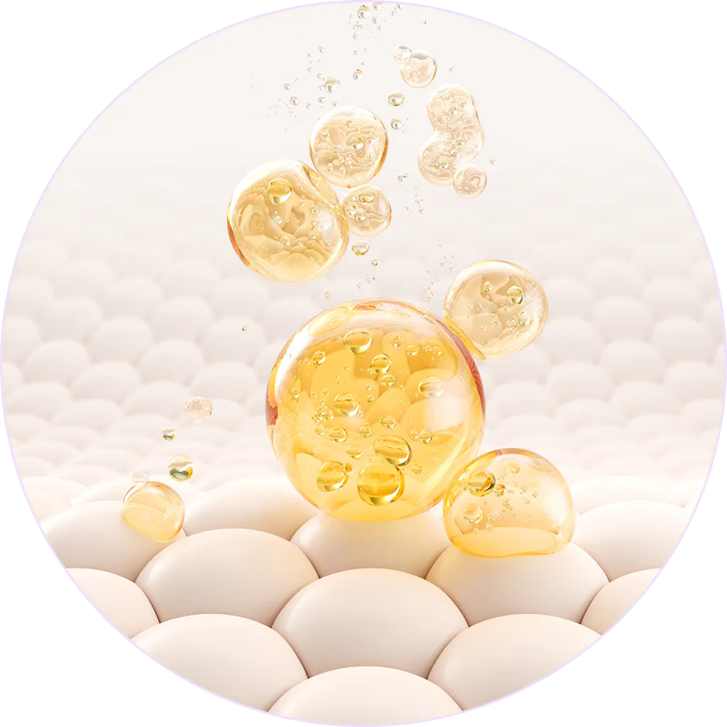 Cząsteczki kolagenu wnikające w skórę